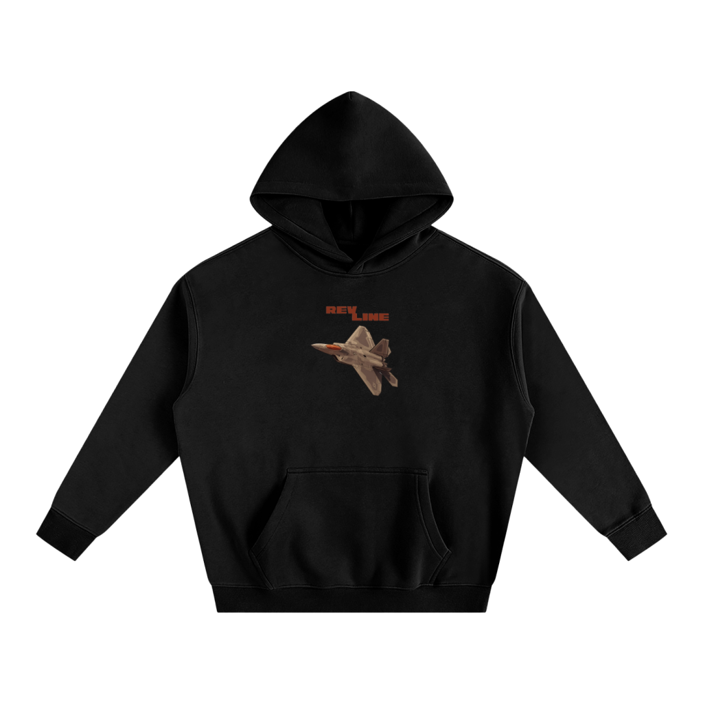 ‘REVLINE’ F-22 RAPTOR OVERSIZED FLEECED HOODIE