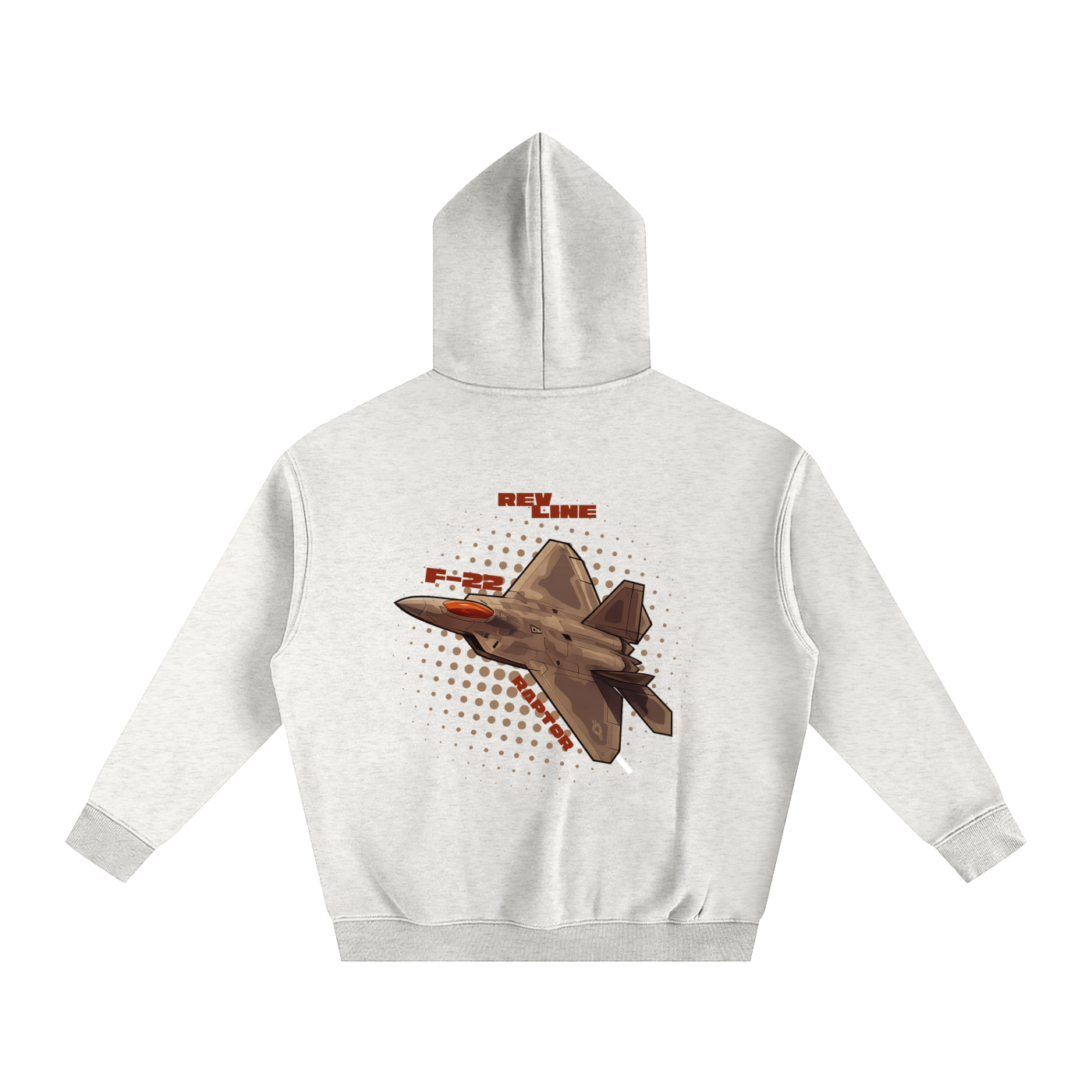 ‘REVLINE’ F-22 RAPTOR OVERSIZED FLEECED HOODIE