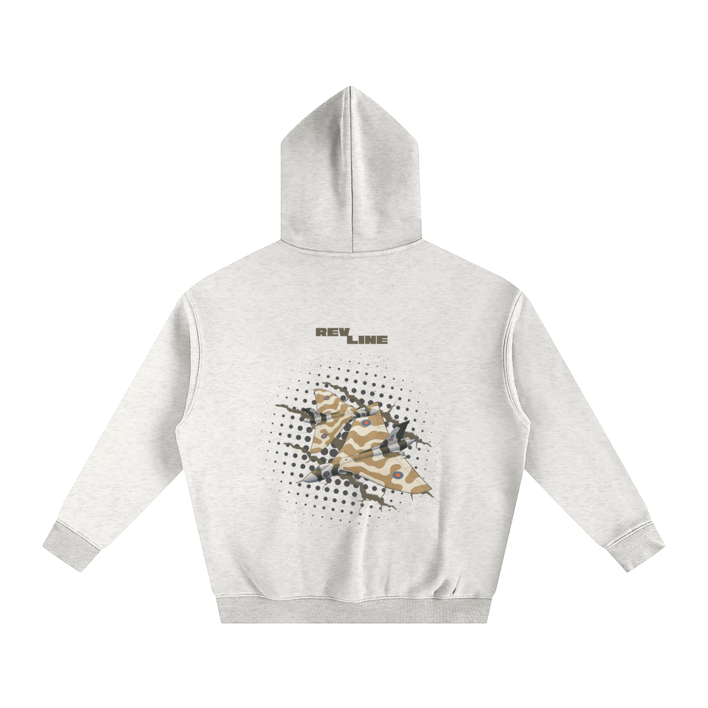 'REVLINE' VULCAN OVERSIZED FLEECED HOODIE